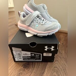 Under Armour Kids Sneakers - Gray and Light Pink